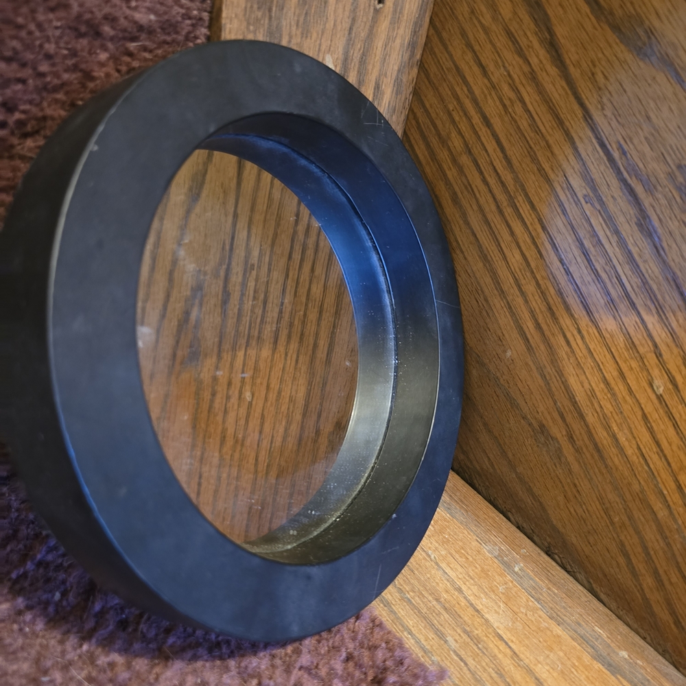 Black Circular Mirror